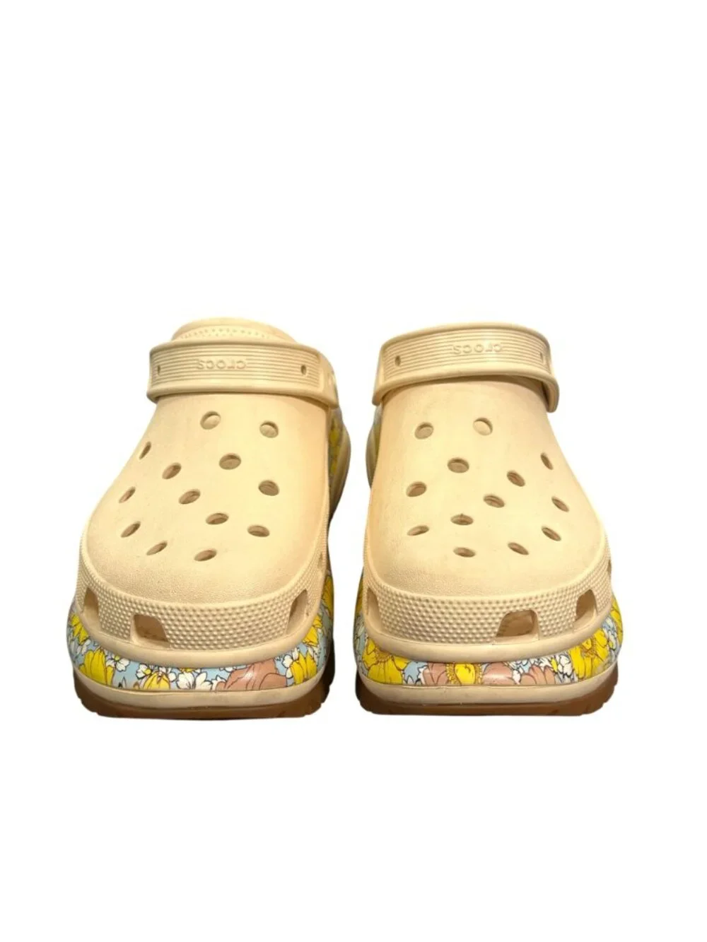 Crocs Mega Crush Retro Floral Clogs Mens 10 Womens 12